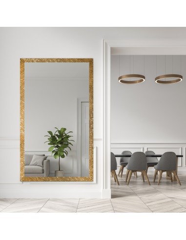 Lustro glamour w bogatej złotej ramie...