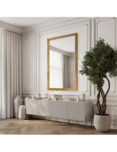 Lustro glamour w bogatej złotej ramie...