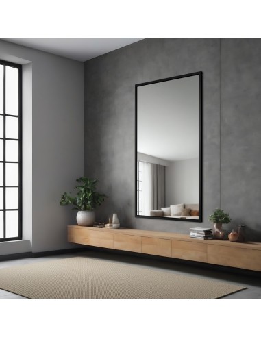 Lustro w prostej eleganckiej ramie -...