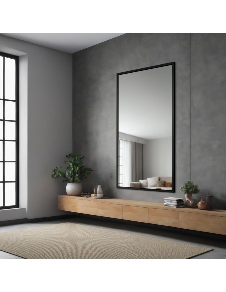 Lustro w prostej eleganckiej ramie - 1502 - kolor ramy do wyboru