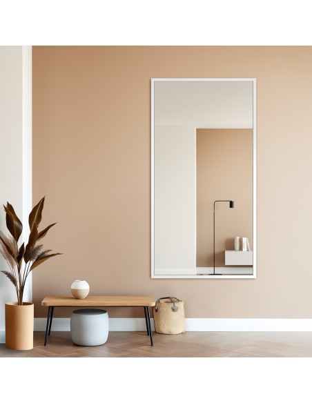 Lustro w prostej eleganckiej ramie - 1502 - kolor ramy do wyboru