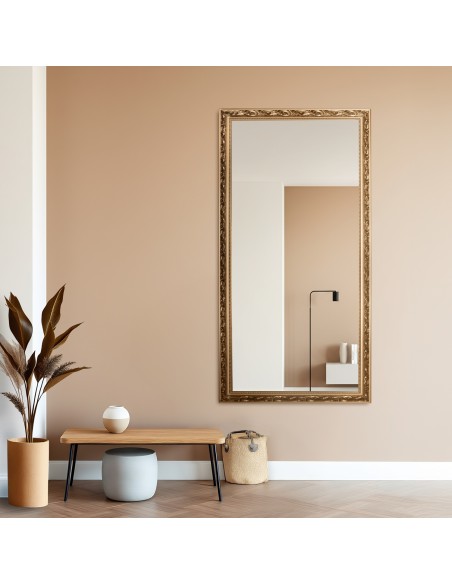 Lustro w ornamentowej zdobionej ramie - 7004001