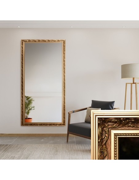 Lustro w ornamentowej zdobionej ramie - 7004001