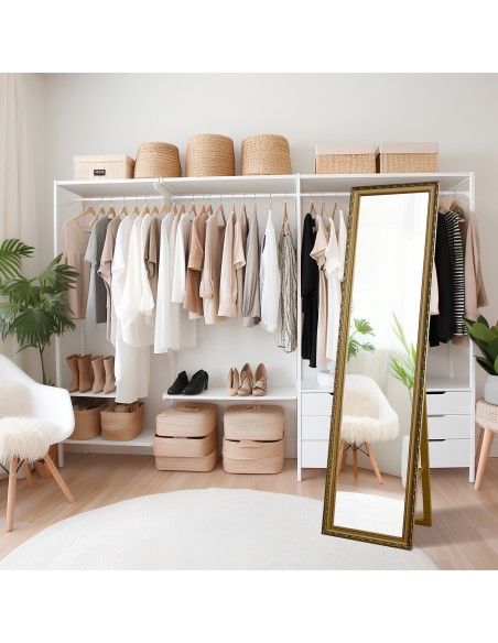 Lustro stojące w ozdobnej drewnianej ramie - 4001 - kolor ramy do wyboru