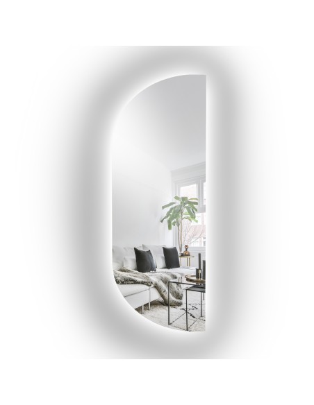 Lustro o nieregularnym kształcie z podświetleniem - NOE LED