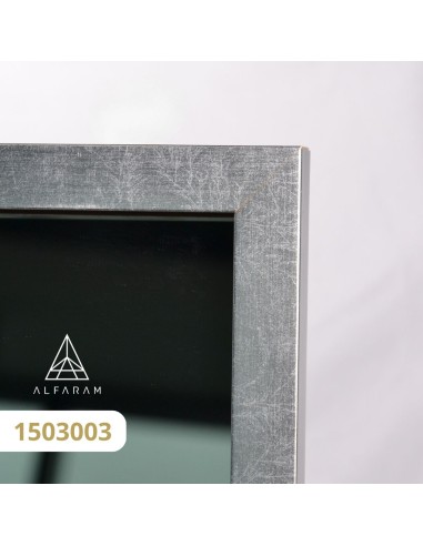 Lustro w czarnej ramie do toaletki w...