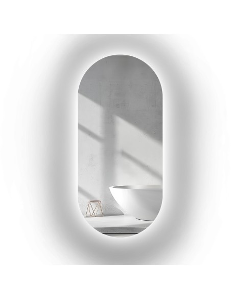 Lustro owalne z podświetleniem - NIKO LED