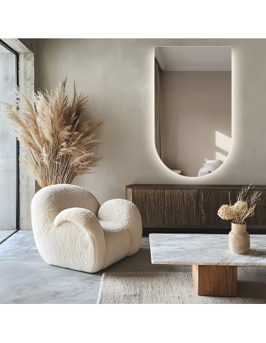 Lustro półowalne z podświetleniem LED...