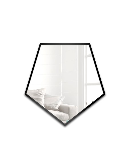Lustro o geometrycznym kształcie w ramie – PENTA W RAMIE