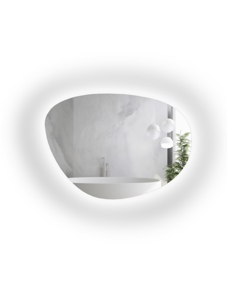 Lustro o nieregularnym kształcie z podświetleniem - AGAT LED