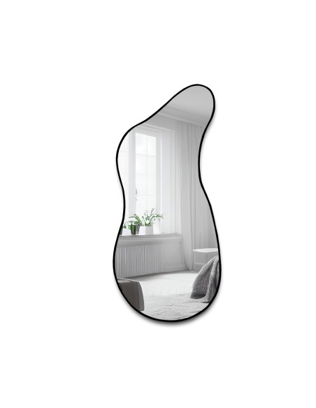 Lustro o organicznym kształcie w ramie MDF - ANGELIT II W RAMIE