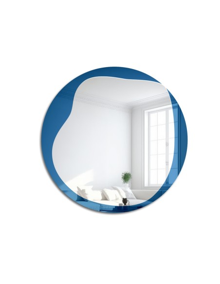 Nieregularne lustro niebieskie - ICY BLUE
