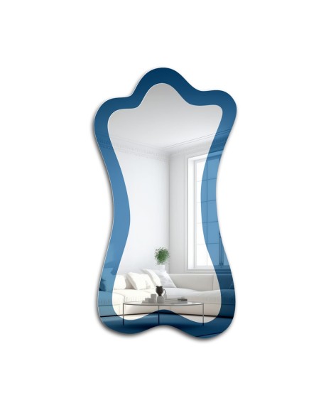 Nieregularne lustro niebieskie - SAPPHIRE BLUE
