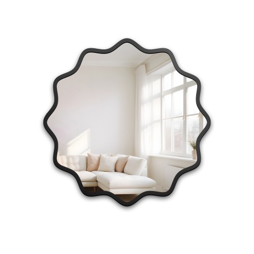 Lustro okrągłe w falowanej... 2