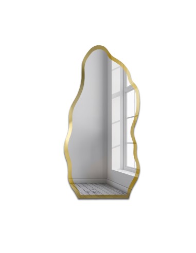 Nieregularne lustro w ramie złoty... Nieregularne lustro w ramie złoty...