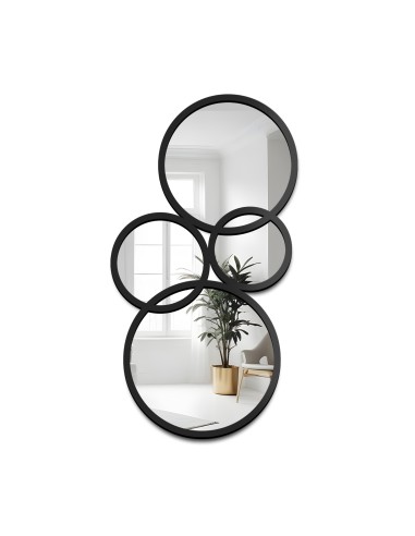 Lustro dekoracyjne w czarnej ramie...