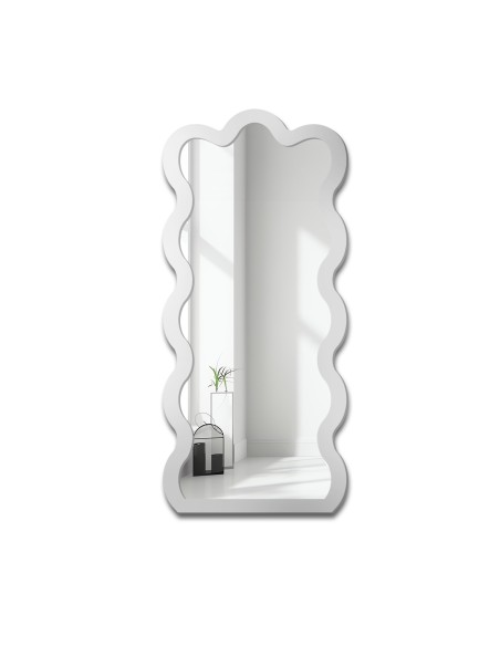 Lustro nieregularne w ramie mdf - BLOBS WAVE