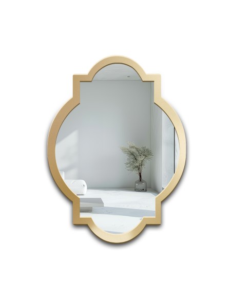 Lustro ścienne w stylu retro w ramie - CHARM