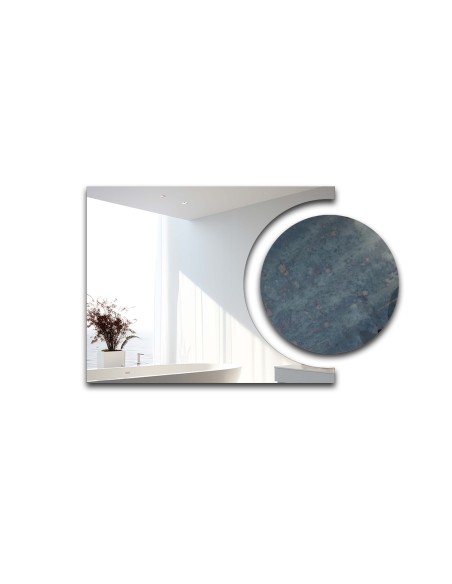 Zestaw luster łazienkowych kółko i kometa dekoracyjna tafla -KOSMIK II