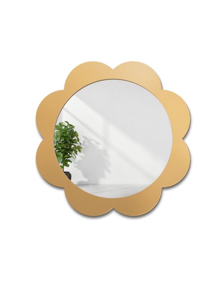 Lustro dekoracyjne ścienne dla dziecka w ramie mdf - KWIATUSZEK