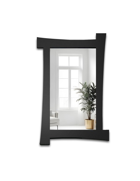 Lustro w matowej czarnej ramie - LUIS MDF - kolor ramy do wyboru