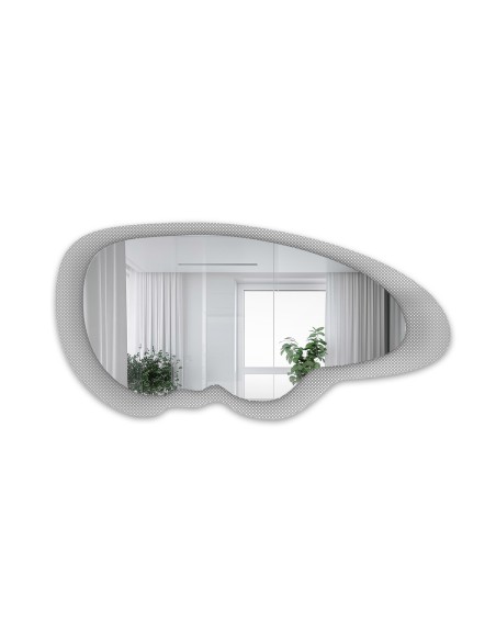 Dekoracyjne lustro na szkle ornamentowym master point - LUXORA VITRALIS