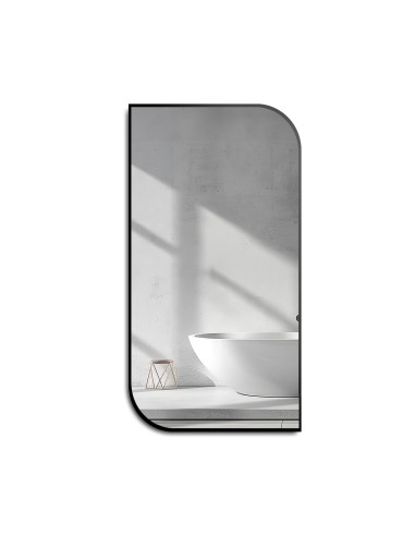 Lustro w ramie czarnej MDF SLIM -...
