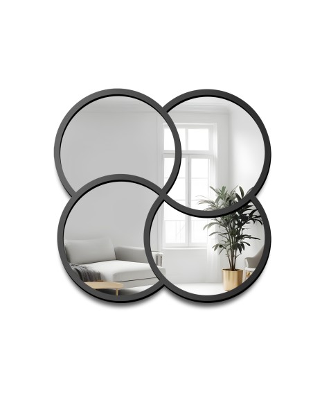 Lustro dekoracyjne w czarnej ramie MDF - MIRO - kolor ramy do wyboru