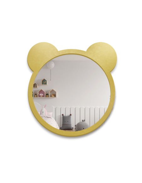 Lustro dekoracyjne ścienne dla dziecka w ramie mdf - MIŚ