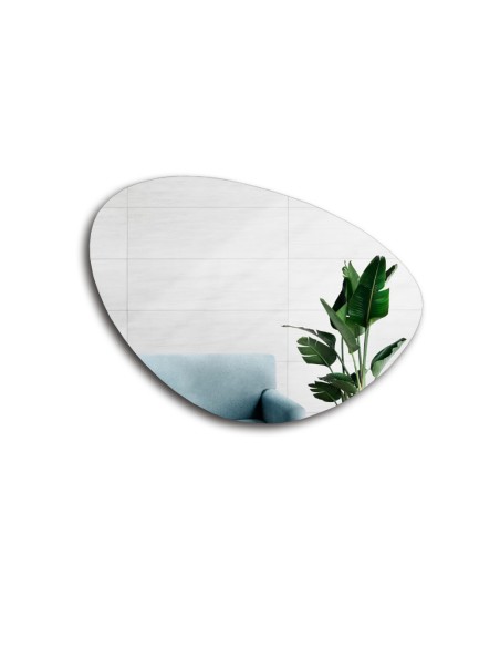 Lustro łazienkowe o nieregularnym kształcie - OBSYDIAN