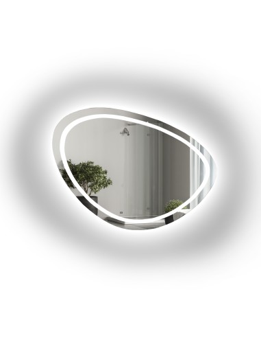 Lustro łazienkowe o nieregularnym...