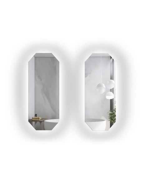 Zestaw luster oktagonalnych z podświetleniem - ZESTAW OKTAGON LED