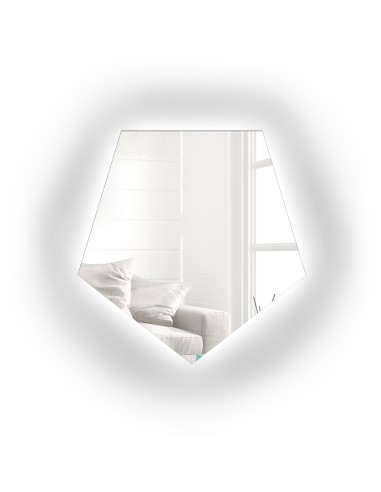 Lustro o geometrycznym kształcie z...