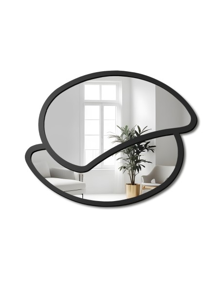 Lustro w matowej czarnej ramie MDF - RINA - kolor ramy do wyboru