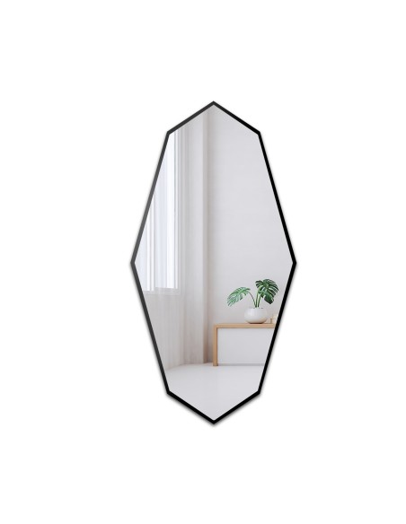 Dekoracyjne lustro o ostrym organicznym kształcie w ramie - RIOLIT W RAMIE