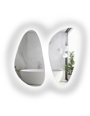 Zestaw dwóch luster o nieregularnym...