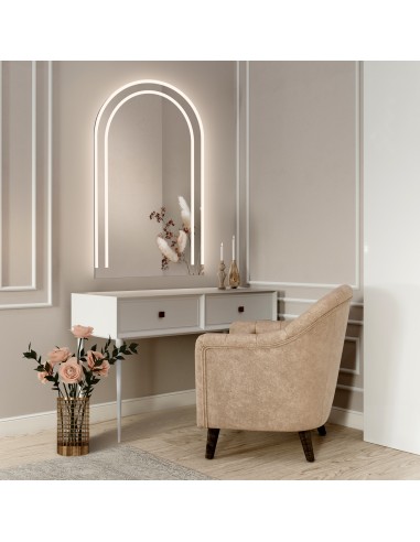 Lustro półowalne piaskowane z... Lustro półowalne piaskowane z...