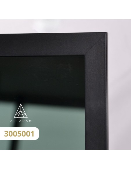 Lustro podwójne stojące w czarnej ramie - ARIS - kolor ramy do wyboru