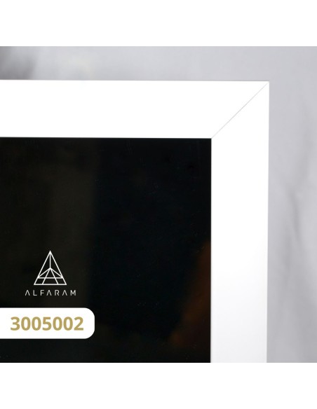 Lustro podwójne stojące w czarnej ramie - ARIS - kolor ramy do wyboru