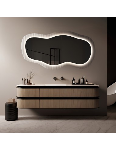 Lustro nieregularne na szkle...