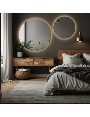 Zestaw okrągłych luster łazienkowych...