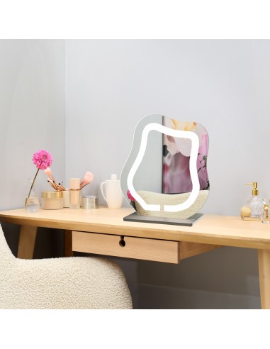 Lusterko kosmetyczne z piaskowanym...