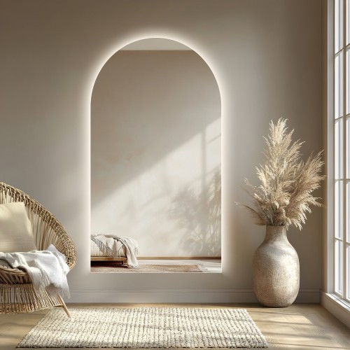 Lustro półowalne z...