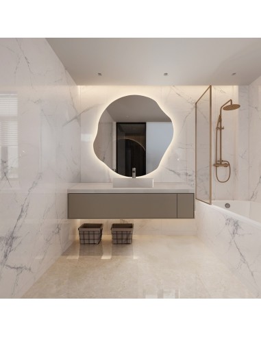 Lustro o organicznym kształcie z...