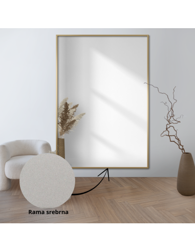 Lustro prostokątne w minimalistycznej...