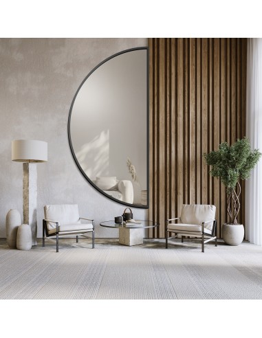 Lustro okrągłe w czarnej matowej...