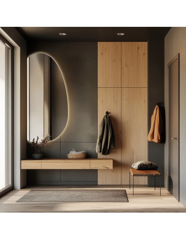 Lustro o organicznym kształcie z...