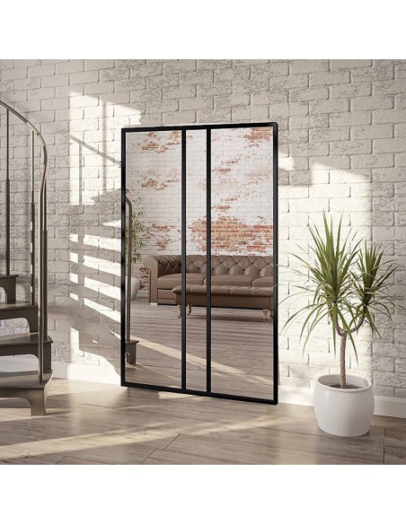 Lustro loft ze szprosami - WINCENT - kolor ramy do wyboru