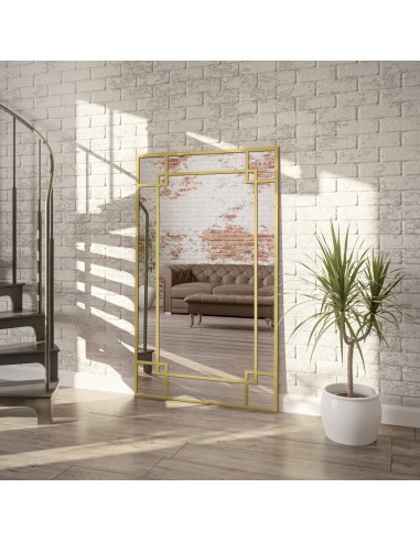 Lustro loft w złotej ramie ze złotymi... Lustro loft w złotej ramie ze złotymi...
