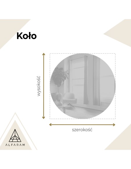 Lustro łazienkowe okrągłe z podświetleniem - KOŁO LED